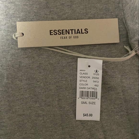 Fear of God Essentials 1977 T-shirt Dark Oatmeal - Picture 3 of 4